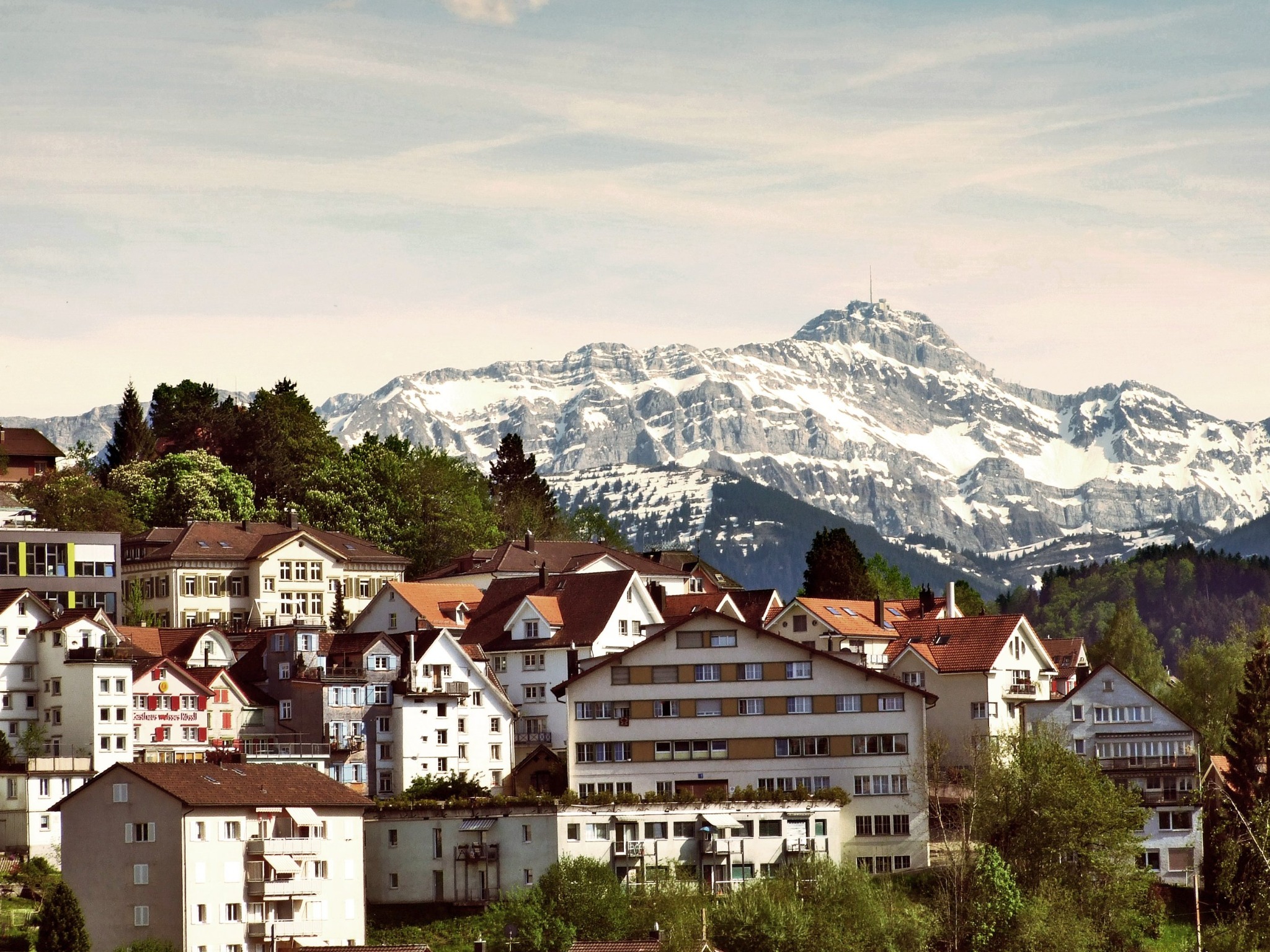 Teufen mit dem Säntis – Originalfoto